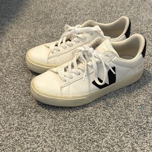 Veja White and Black Sneakers